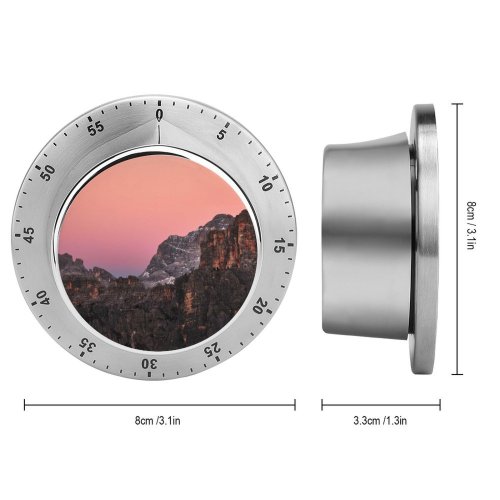 yanfind Timer Luca Bravo Giau Pass Mountains Dolomites Sunset Dusk Golden Hour Italy 60 Minutes Mechanical Visual Timer