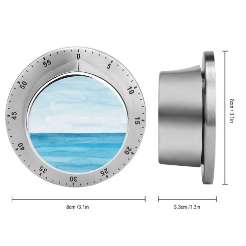 yanfind Timer Tropical  Sky Shiny Polarizer Deep Smooth Sea Korea  Seascape Wide 60 Minutes Mechanical Visual Timer
