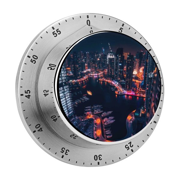 yanfind Timer Daniel Zacatenco Dubai Marina United Arab Emirates Boats Cityscape  Architecture Night 60 Minutes Mechanical Visual Timer