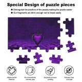yanfind Picture Puzzle Dorothe Love Purple Heart   Chain Family Game Intellectual Educational Game Jigsaw Puzzle Toy Set