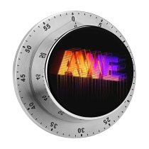 yanfind Timer Dark Neon Colorful AMOLED Typography 60 Minutes Mechanical Visual Timer
