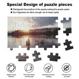 yanfind Picture Puzzle  Lake Sunset Birds Sky Cloud Reflection Morning Natural Landscape Bird Family Game Intellectual Educational Game Jigsaw Puzzle Toy Set
