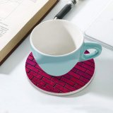 yanfind Ceramic Coasters (round) Wesley Tingey Brick Wall Magenta Bricks Gradients Family Game Intellectual Educational Game Jigsaw Puzzle Toy Set