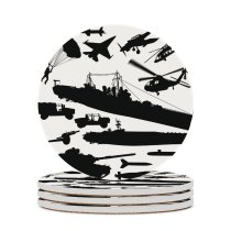 yanfind Ceramic Coasters (round) Battle M4 E 2C Armed Armored Vehicle Iraq Forces Howitzer  Cruise Family Game Intellectual Educational Game Jigsaw Puzzle Toy Set