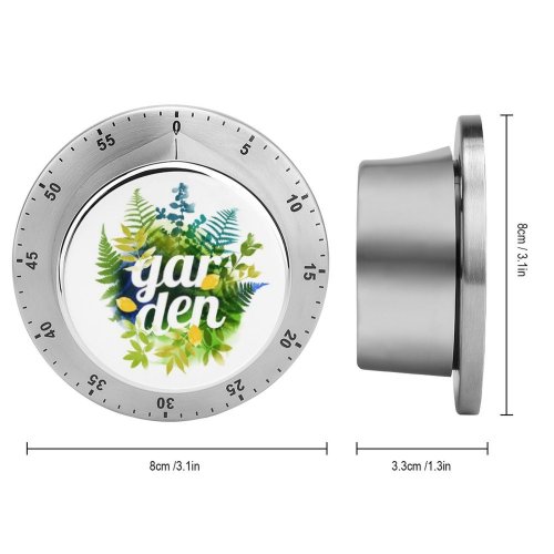 yanfind Timer Drawn Herbs Foliage Invite Wedding Garden Colorful Aquarelle Summer Natural Bouquet Tropical 60 Minutes Mechanical Visual Timer