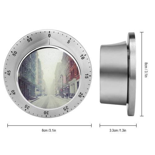 yanfind Timer Manhattan Snow City Architecture York Exterior Sky Building Road Travel USA Destinations 60 Minutes Mechanical Visual Timer