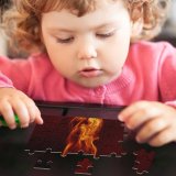 yanfind Picture Puzzle Abstract  Aroma Art Curve Dynamic Elegant Flow form Incense Magic Motion#376 Family Game Intellectual Educational Game Jigsaw Puzzle Toy Set