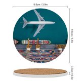 yanfind Ceramic Coasters (round) Above  Container Tall Structure Land Room Harbor Delivering Truck Warehouse Storage Family Game Intellectual Educational Game Jigsaw Puzzle Toy Set