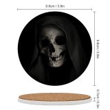 yanfind Ceramic Coasters (round) Dark Grim Reaper Skull Scary Family Game Intellectual Educational Game Jigsaw Puzzle Toy Set