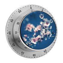 yanfind Timer Tint Blooming  Dusk Twig Garden Peach Flowers Sky Apricot Fragility Petals 60 Minutes Mechanical Visual Timer