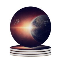 yanfind Ceramic Coasters (round) Comfreak Space  Planet Universe Space Travel Space Adventure Astronaut  Light Family Game Intellectual Educational Game Jigsaw Puzzle Toy Set