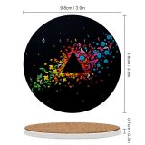 yanfind Ceramic Coasters (round) Abstract Dark Art Origami Panoply  Geometrical Multicolor Colorful Crafts Family Game Intellectual Educational Game Jigsaw Puzzle Toy Set