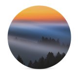 yanfind Ceramic Coasters (round) Sunrise Dawn Early Morning Foggy Family Game Intellectual Educational Game Jigsaw Puzzle Toy Set