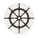 yanfind Ceramic Coasters (round) Wheel Sea Sailboat Vacation Sailing Travel Adventure Ship Fashioned Retro East Cartoon Family Game Intellectual Educational Game Jigsaw Puzzle Toy Set