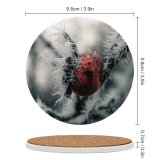 yanfind Ceramic Coasters (round) Images Saarland Insect Frost Public Snow Wallpapers Outdoors Winter Invertebrate  Frozen Family Game Intellectual Educational Game Jigsaw Puzzle Toy Set