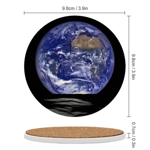 yanfind Ceramic Coasters (round) Space  Lunar Reconnaissance Orbiter Camera Family Game Intellectual Educational Game Jigsaw Puzzle Toy Set
