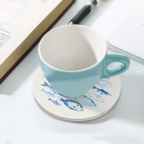 yanfind Ceramic Coasters (round) Underwater  Fins Delicacy Vitamins Raw Tasty Season Blurry Mediterranean Sink Delicious Family Game Intellectual Educational Game Jigsaw Puzzle Toy Set