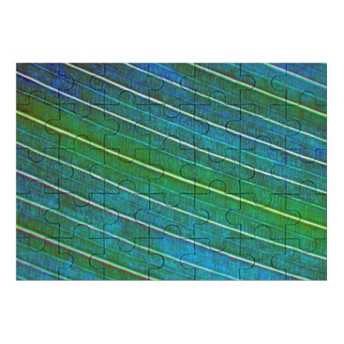 yanfind Picture Puzzle Leaf Texture Turquoise Electric Family Game Intellectual Educational Game Jigsaw Puzzle Toy Set