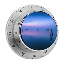 yanfind Timer William Warby Fishing Huts Venice Italy Reflections Calm Sunset Sea Sky 60 Minutes Mechanical Visual Timer