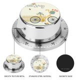 yanfind Timer Country  Bloom Outside Urban Hello Insect Lettering Summer Retro Basket Snail 60 Minutes Mechanical Visual Timer