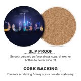 yanfind Ceramic Coasters (round) Hudson Lima Dubai Typography Digital Art Family Game Intellectual Educational Game Jigsaw Puzzle Toy Set