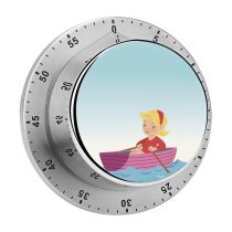yanfind Timer Eyes  Concept Quarter Sea Closed Casual Loneliness Childhood Outdoors Transportation Girl 60 Minutes Mechanical Visual Timer