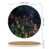 yanfind Ceramic Coasters (round) Chinese Tree Spirituality Monastery Craft Gold Destinations Foliage History Kong Tranquility Tradition Family Game Intellectual Educational Game Jigsaw Puzzle Toy Set