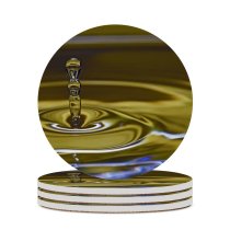 yanfind Ceramic Coasters (round) Waterdrops Macro Droplets Colour Drop Liquid Resources Transparent Fluid Family Game Intellectual Educational Game Jigsaw Puzzle Toy Set