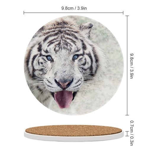 yanfind Ceramic Coasters (round) Wendy Corniquet  Winter Family Game Intellectual Educational Game Jigsaw Puzzle Toy Set
