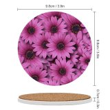 yanfind Ceramic Coasters (round) Flowers Gerbera Flowers Daisy Flowers Daisies Family Game Intellectual Educational Game Jigsaw Puzzle Toy Set