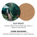 yanfind Ceramic Coasters (round) Images Land Building Flora Seward Cabin Quiet Wallpapers Plant Outdoors Tree States Family Game Intellectual Educational Game Jigsaw Puzzle Toy Set