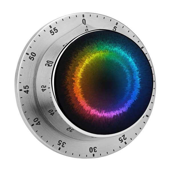 yanfind Timer Generated Dimensional Vibrant Art Digitally 60 Minutes Mechanical Visual Timer