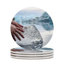 yanfind Ceramic Coasters (round) Images Iceland Snow Wallpapers  Outdoors Pictures Jokulsarlon Creative Finger Grey Family Game Intellectual Educational Game Jigsaw Puzzle Toy Set