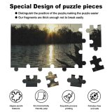 yanfind Picture Puzzle  Beam Evening Sunset Sky Resources Horizon Natural Landscape Reflection Tree Lake Family Game Intellectual Educational Game Jigsaw Puzzle Toy Set