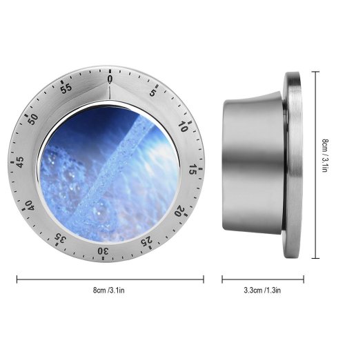yanfind Timer  Drench Clear Colorful  Wave Bubbles Natural Reflection  Ripples 60 Minutes Mechanical Visual Timer