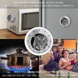 yanfind Timer Dark  Closeup Portrait 60 Minutes Mechanical Visual Timer