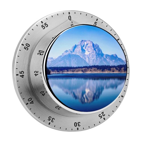 yanfind Timer Barbara Sheldrake Grand Teton National Park  Range Lake Reflections Mountains Daylight 60 Minutes Mechanical Visual Timer