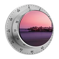 yanfind Timer Everaldo Coelho Lighthouse Hour  Purple Sky Rocks Seashore Sunset 60 Minutes Mechanical Visual Timer