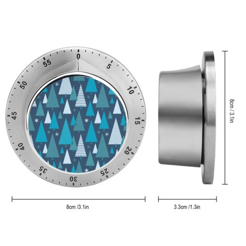 yanfind Timer   Christmas Eve January Year's Tree Abstract Luxury Winter USA Design 60 Minutes Mechanical Visual Timer