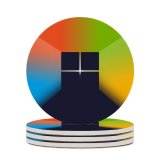 yanfind Ceramic Coasters (round) Michael Gillett Technology Microsoft  Gradient Colorful Family Game Intellectual Educational Game Jigsaw Puzzle Toy Set