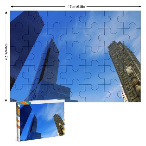 yanfind Picture Puzzle Columbus York Skyscrapes  Buildings Conceptual Architecture Building Built City Cityscape Clean Family Game Intellectual Educational Game Jigsaw Puzzle Toy Set