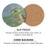 yanfind Ceramic Coasters (round)  Ripples Effects Texture Liquid Sea Swim Art Family Game Intellectual Educational Game Jigsaw Puzzle Toy Set