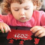 yanfind Picture Puzzle 2021 Year Happy Ribbon 5K Family Game Intellectual Educational Game Jigsaw Puzzle Toy Set