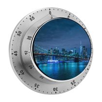 yanfind Timer Brooklyn  Manhattan Waterfront York Cityscape Night  Clear Sky Architecture 60 Minutes Mechanical Visual Timer