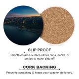 yanfind Ceramic Coasters (round) Big Sur Mountains Clear Sky Sunrise Dawn Morning MacOS Big Sur California Family Game Intellectual Educational Game Jigsaw Puzzle Toy Set