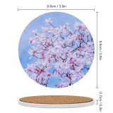 yanfind Ceramic Coasters (round) Flowers Magnolia Tulips Flowers Spring Beautiful Family Game Intellectual Educational Game Jigsaw Puzzle Toy Set