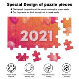 yanfind Picture Puzzle 2021 Year Happy Balloons Colorful Gradient Family Game Intellectual Educational Game Jigsaw Puzzle Toy Set