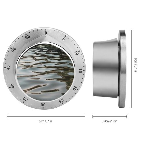 yanfind Timer Texture Abstract Reflection Pool Ripples Calm Transparent Liquid Sea River Pond 60 Minutes Mechanical Visual Timer