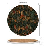 yanfind Ceramic Coasters (round) Clay Banks Autumn Trees Forest Aerial Birds  Trees Family Game Intellectual Educational Game Jigsaw Puzzle Toy Set