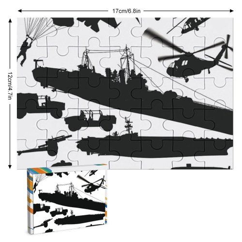 yanfind Picture Puzzle Battle M4 E 2C Armed Armored Vehicle Iraq Forces Howitzer  Cruise Family Game Intellectual Educational Game Jigsaw Puzzle Toy Set